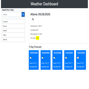 Weather Dashboard
